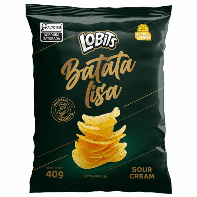 Batata Ondulada Lobits 40g Cebola e Salsa