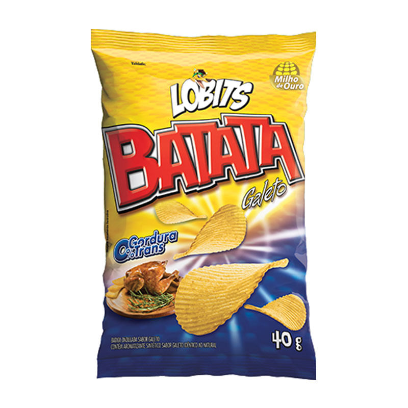 Batata Ondulada Lobits 40g Galeto