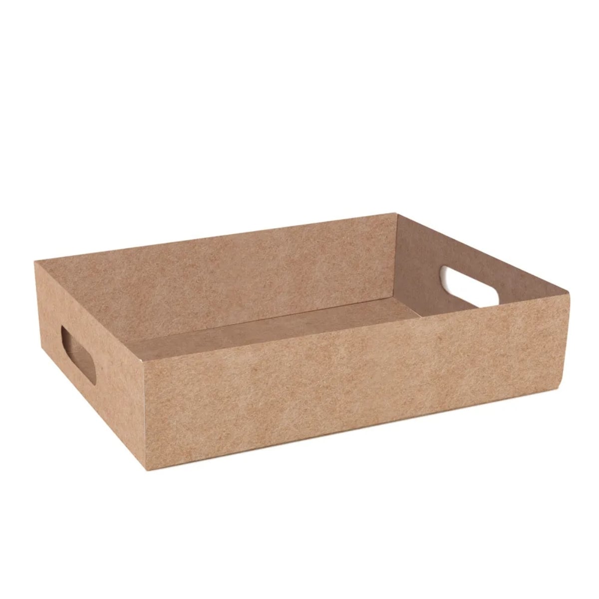 CESTA BANDEJA KRAFT PARDO M 26,5X19,5X6
