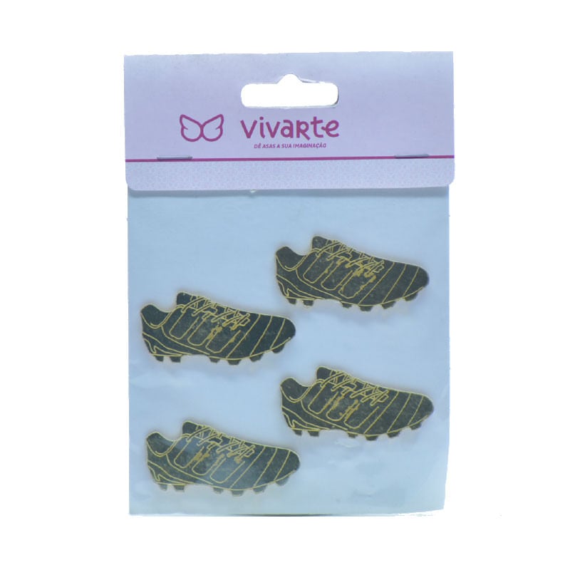 Aplique Vivarte 5cm Futebol Chuteira