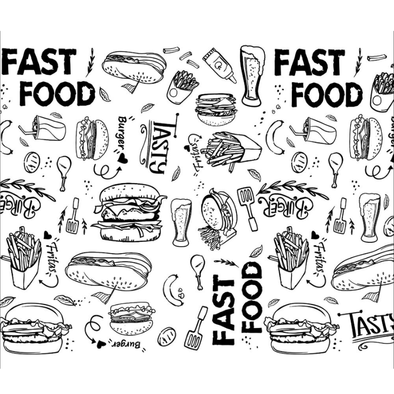 Papel Acoplado Fast Food 30x38 com 400un