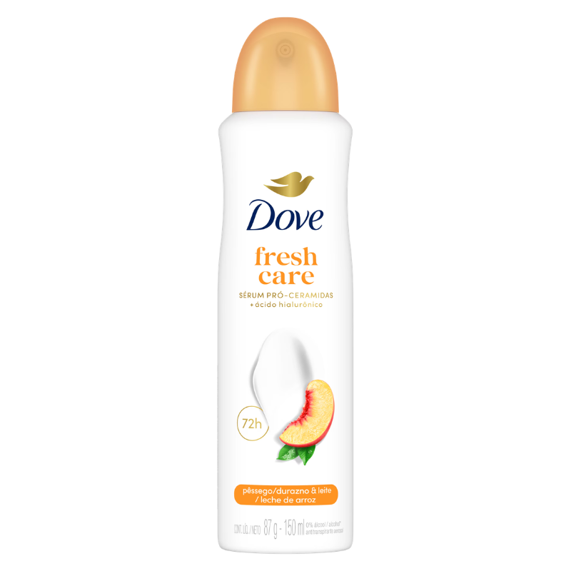 Dove Desod. Fresh Care Pêssego & Leite de Arroz 150ml