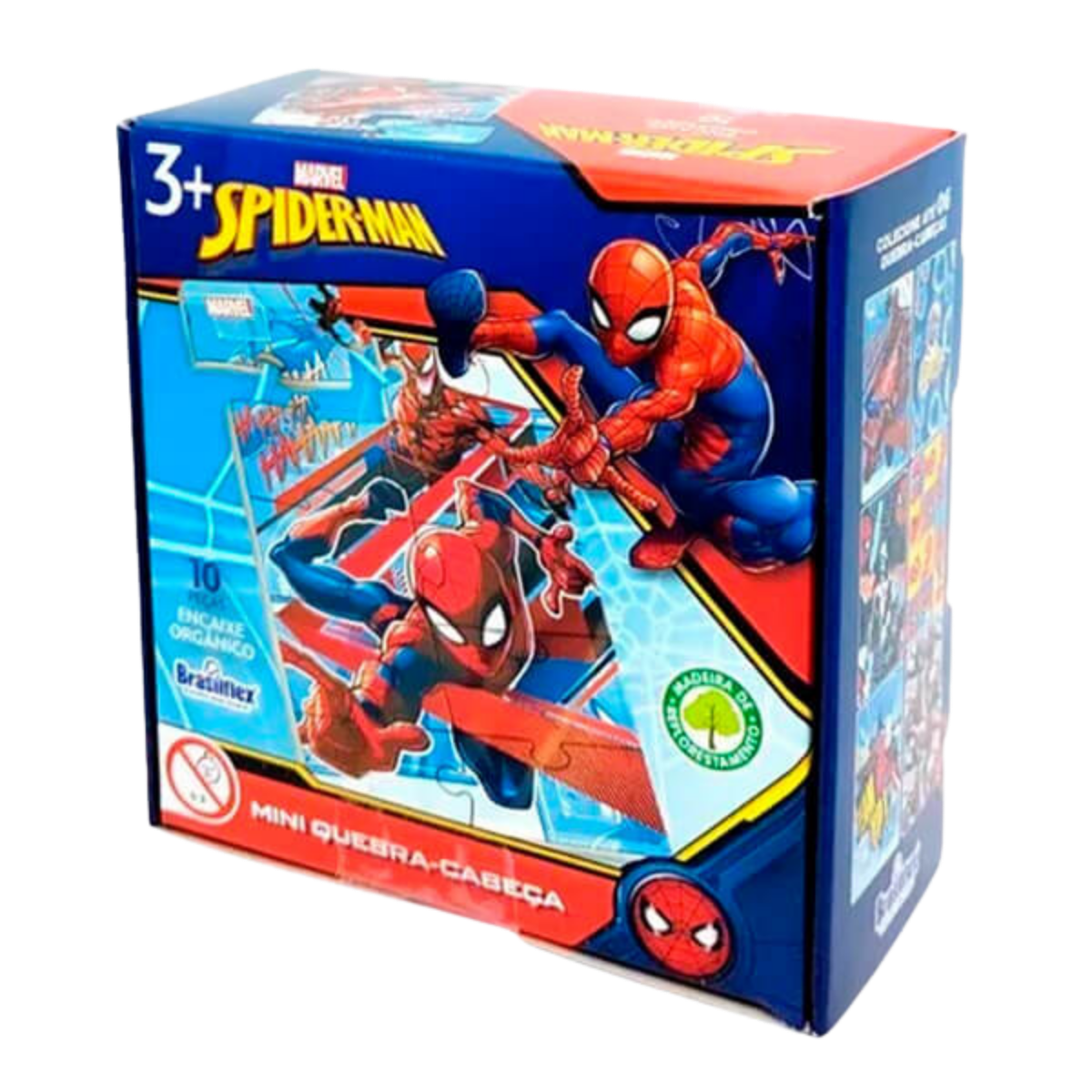 MIni Quebra-Cabeça Homem Aranha Madeira