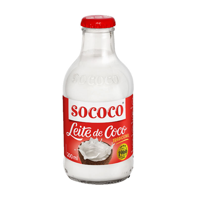 Leite de Coco Sococo Vidro 200ml