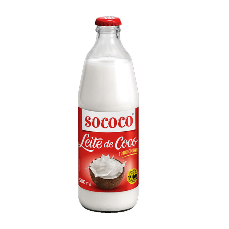 Leite de Coco Sococo Vidro 500ml