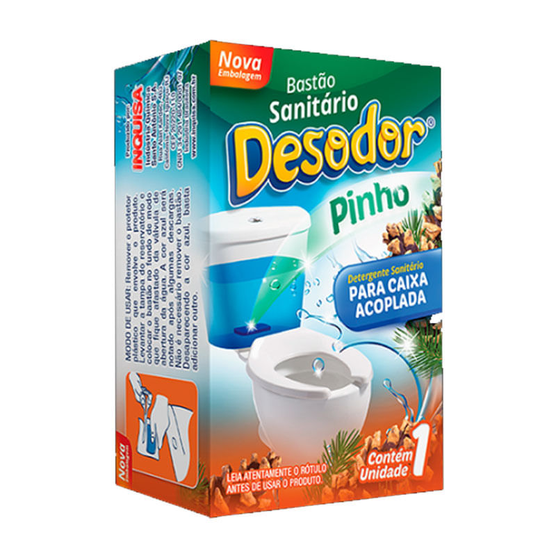 Bastão Para Caixa Acoplada Desodor Pinho 70g