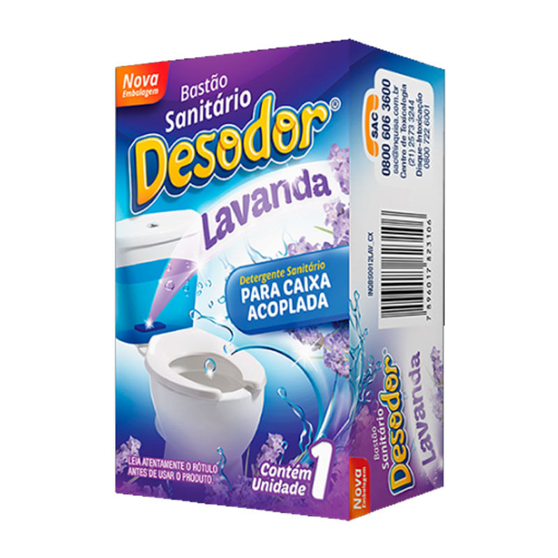 Bastão Para Caixa Acoplada Desodor Lavanda 70g