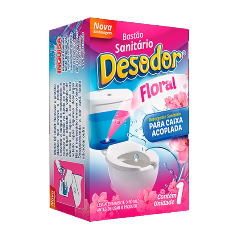 Bastão Para Caixa Acoplada Desodor  Floral 70g