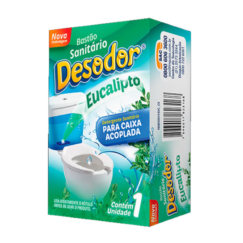 Bastão Para Caixa Acoplada Desodor Eucalipto 70g