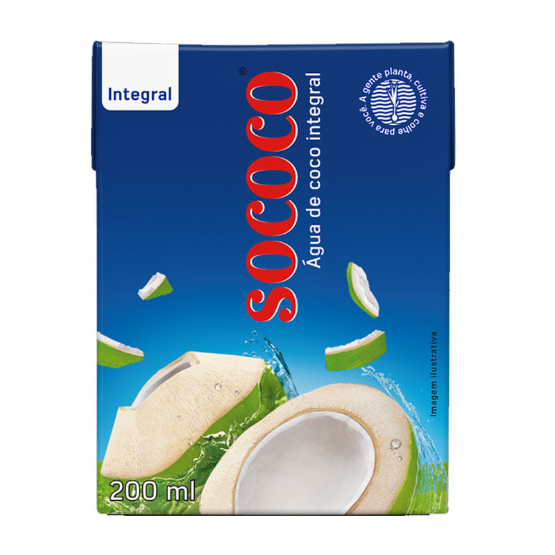 Água de Coco Sococo Caixa 200ml