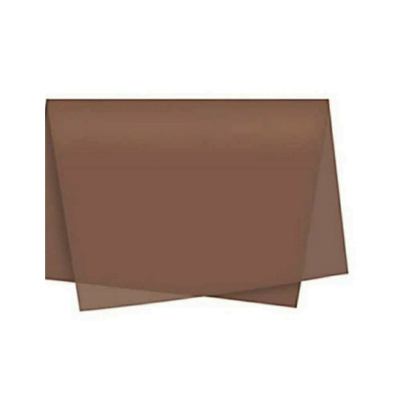 PAPEL SEDA MARROM 49X69