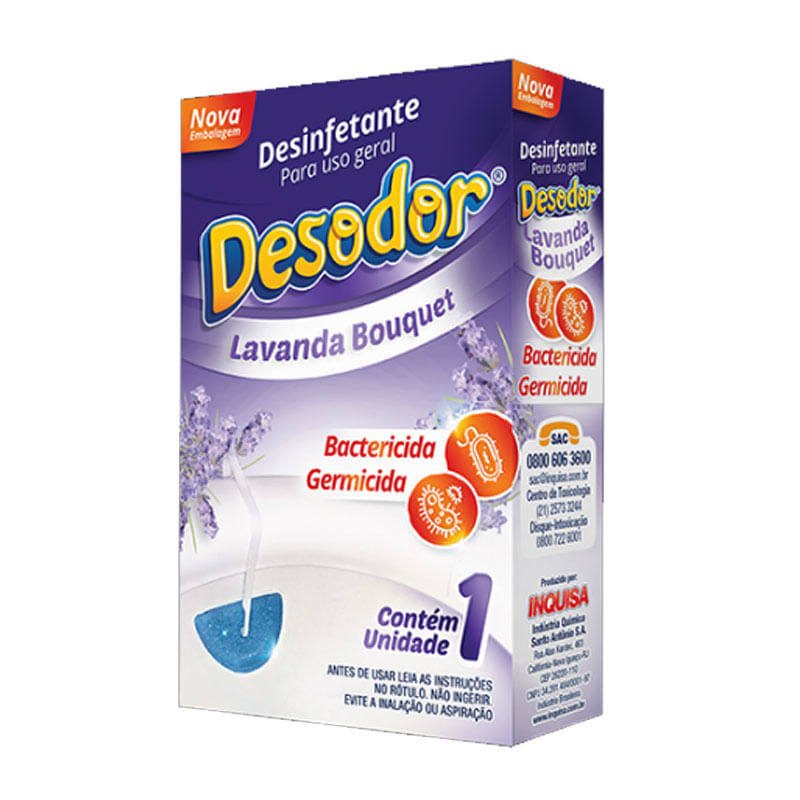 Pedra Sanitária Desodor Lavanda Bouquet 40g