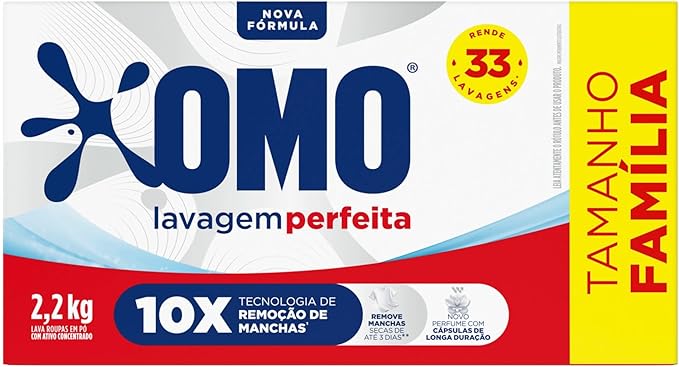 SABAO PO OMO 2,2KG LAVAGEM PERFEITA CX