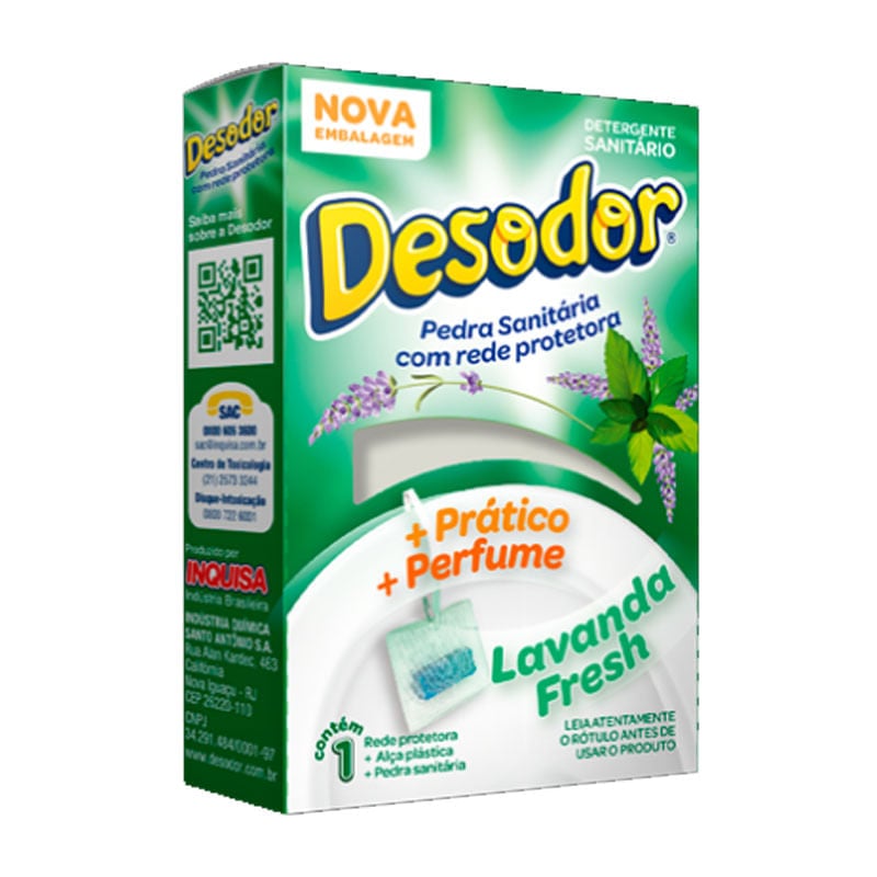 Pedra Sanitária com Rede Protetora Desodor Lavanda Fresh
