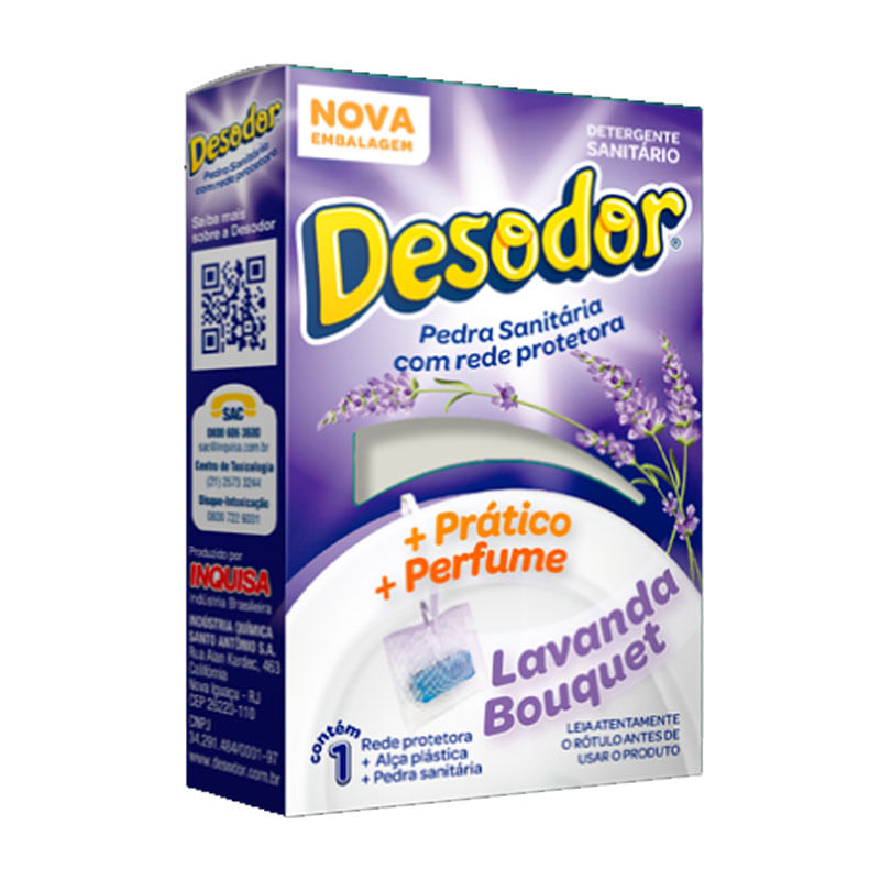 Pedra Sanitária com Rede Protetora Desodor  Lavanda Bouquet