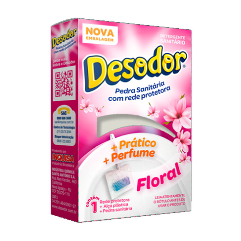 Pedra Sanitária com Rede Protetora Desodor Floral