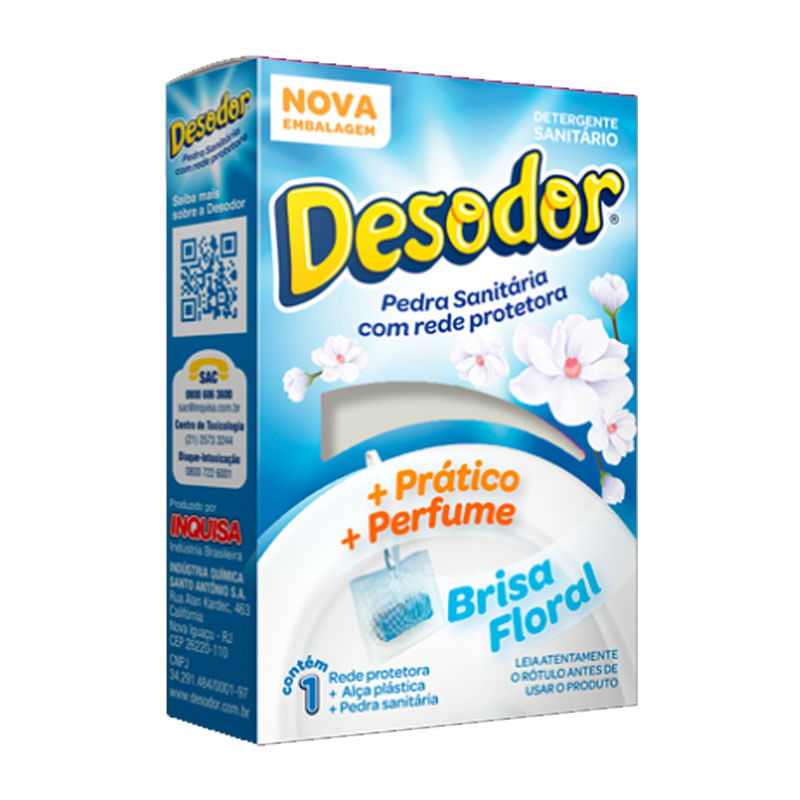 Pedra Sanitária com Rede Protetora Desodor Brisa Floral