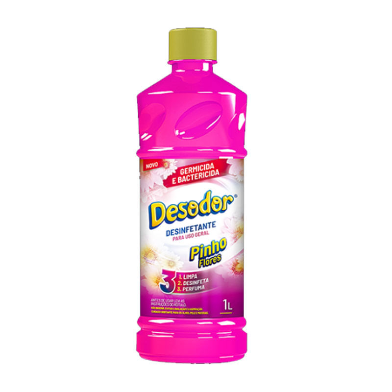 Desinfetante Pinho Desodor Flores 1L