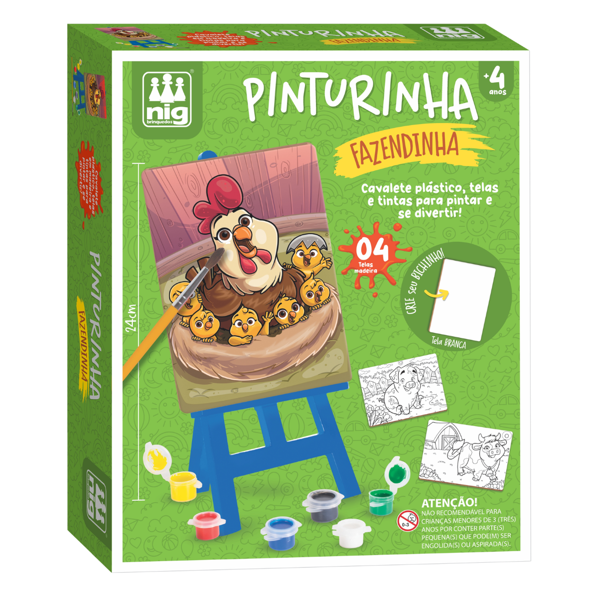 Kit Pinturinha Fazendinha - Nig Brinquedos 