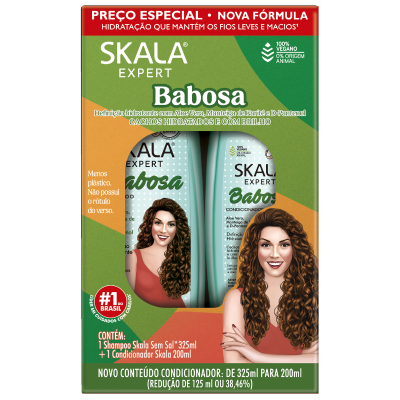 Kit Babosa
 
Shampoo 325 ml + Condicionador 200 ml