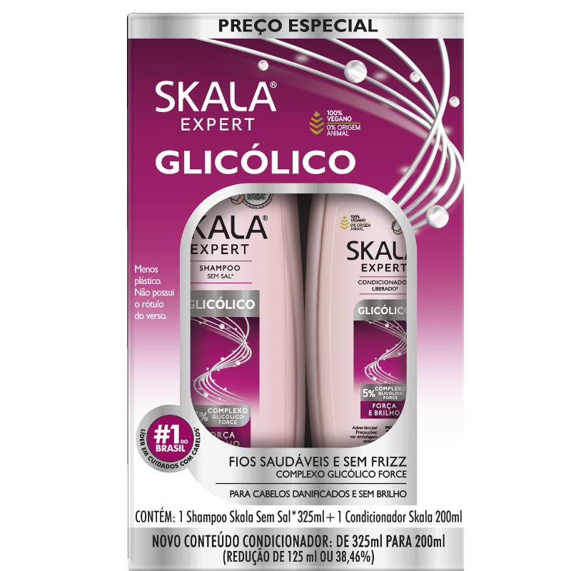 Kit Skala Expert Glicólico

 Shamp 325 ml + Cond 200 ml