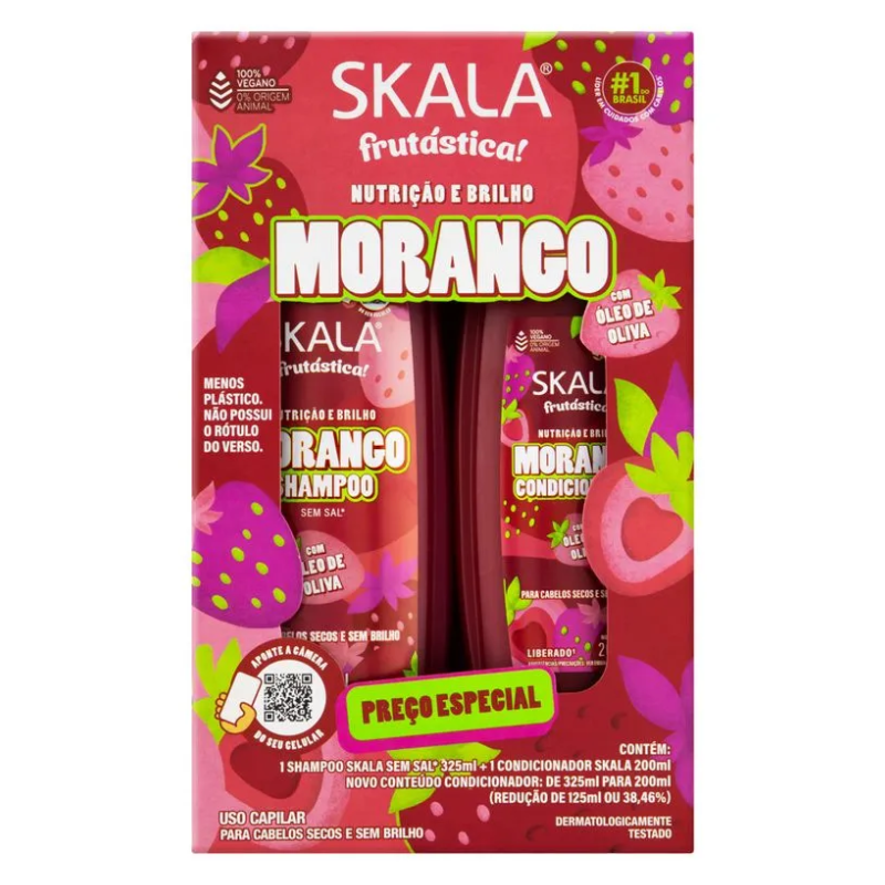 Kit Skala Morango
 
Shampoo 325 ml + Condicionador 200 ml