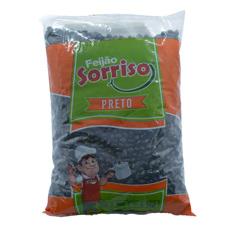Feijão Sorriso Preto Extra 1kg