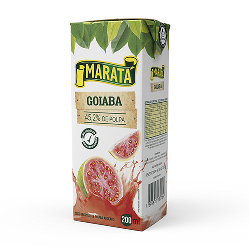 Suco Néctar Maratá Goiaba 200ml