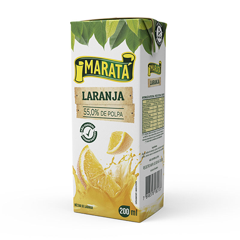 Suco Néctar Maratá Laranja 200ml