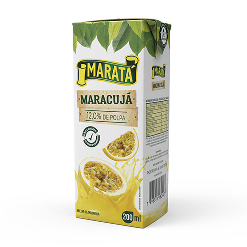 Suco Néctar Maratá Maracujá 200ml