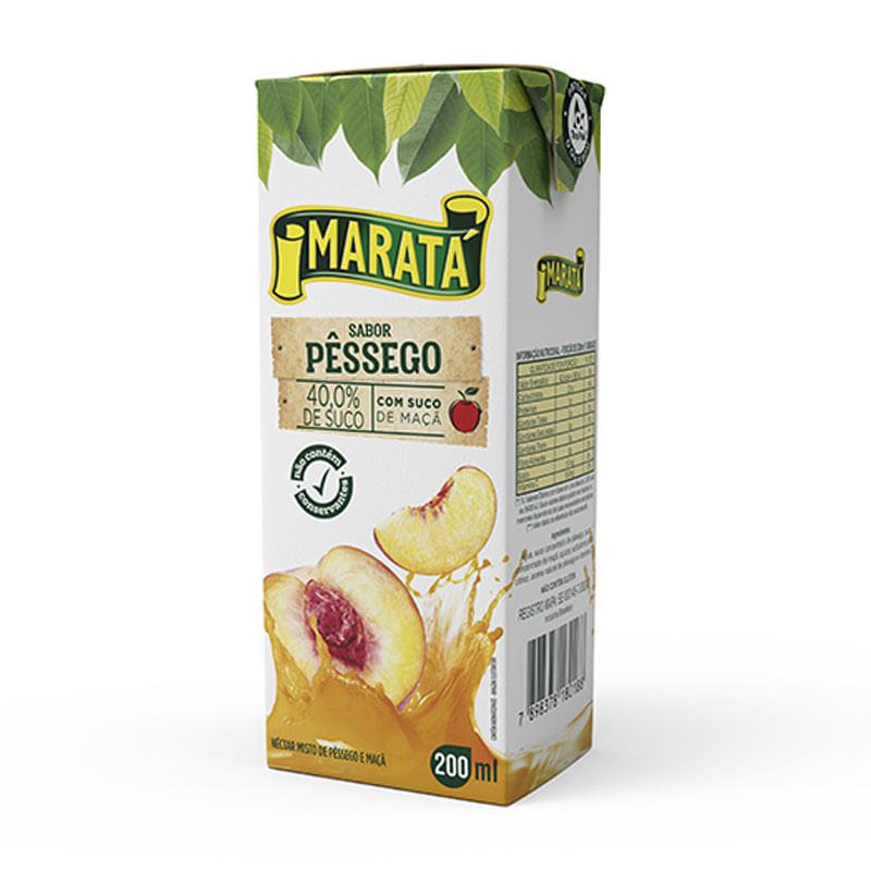 Suco Néctar Maratá Pêssego 200ml