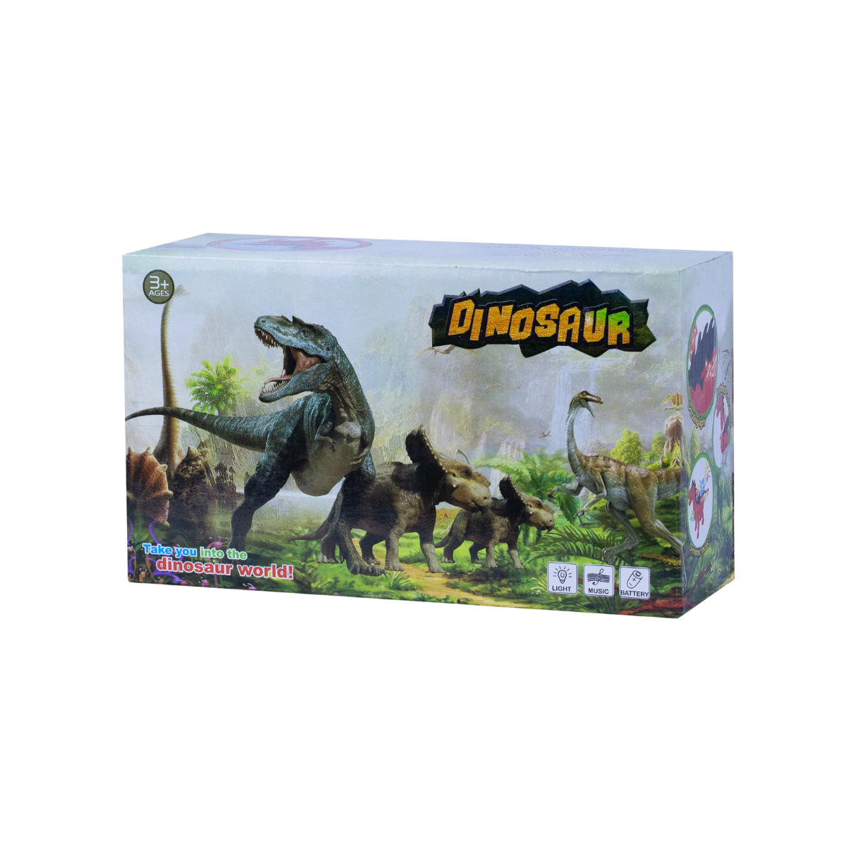 Dino Elétrico Com Som, Luz E Movimento