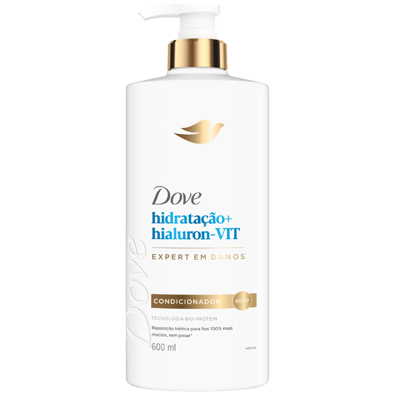 Condicionador Dove Hidratação + Ácido Hialurônico 600 ml