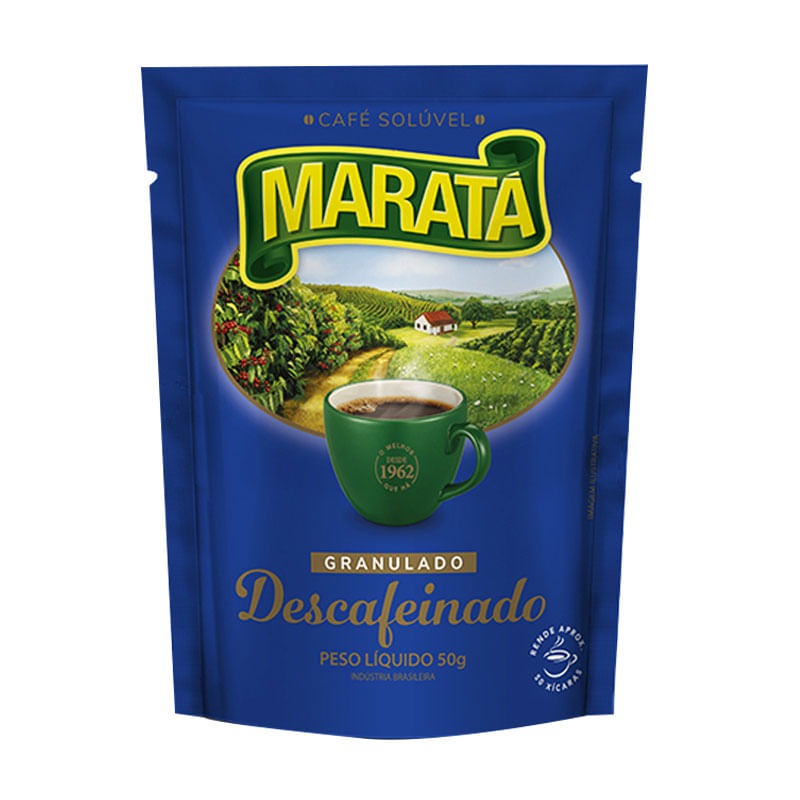 Café Solúvel Maratá 50g Granulado Descaféinado