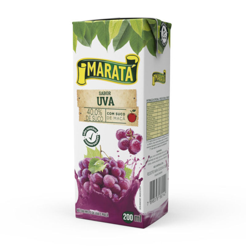 Suco Néctar Maratá Uva 200ml