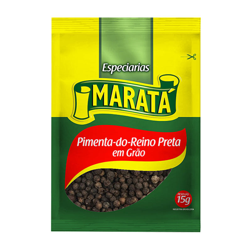 Pimenta do Reino Preta Maratá 15g em Grãos