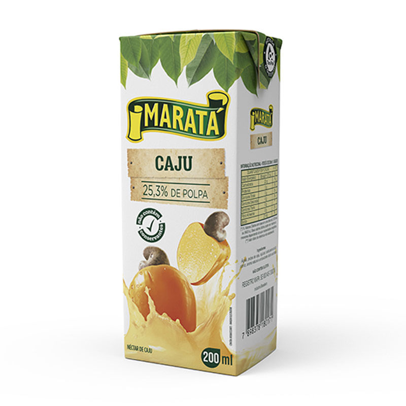 Suco Néctar Maratá Caju 200ml