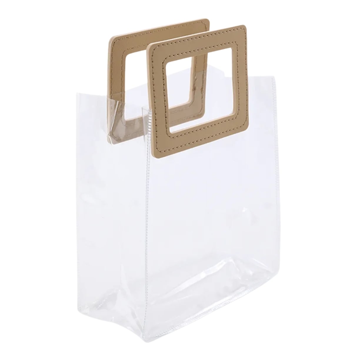 SACOLA PVC ALCA RET TRANSP E BEG 19,4X17