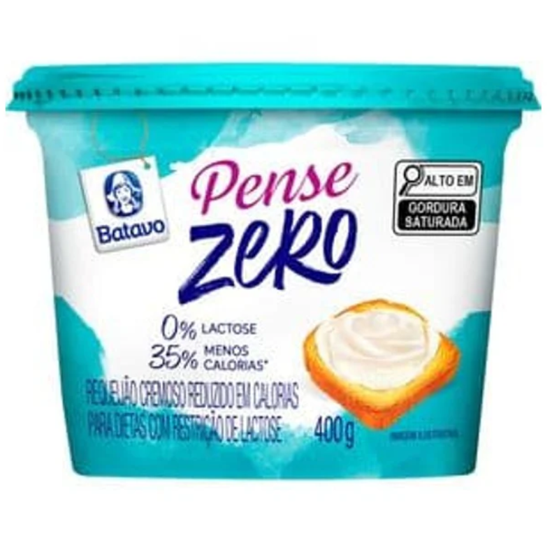 Requeijão Cremoso Batavo Pense Zero Light 400g