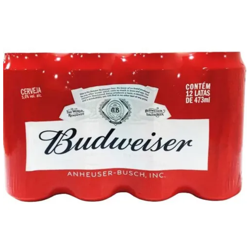 Pack de Cerveja Budweiser Latão 12x473ml