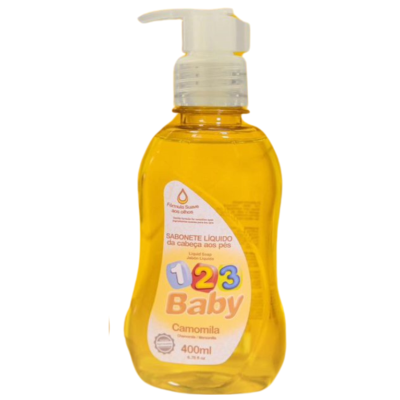 Sabonete Líquido 123 Baby Camomila 400 ml