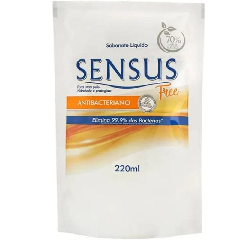 Sabonete Líquido Sensus Antibacteriano Free Refil 220 mL