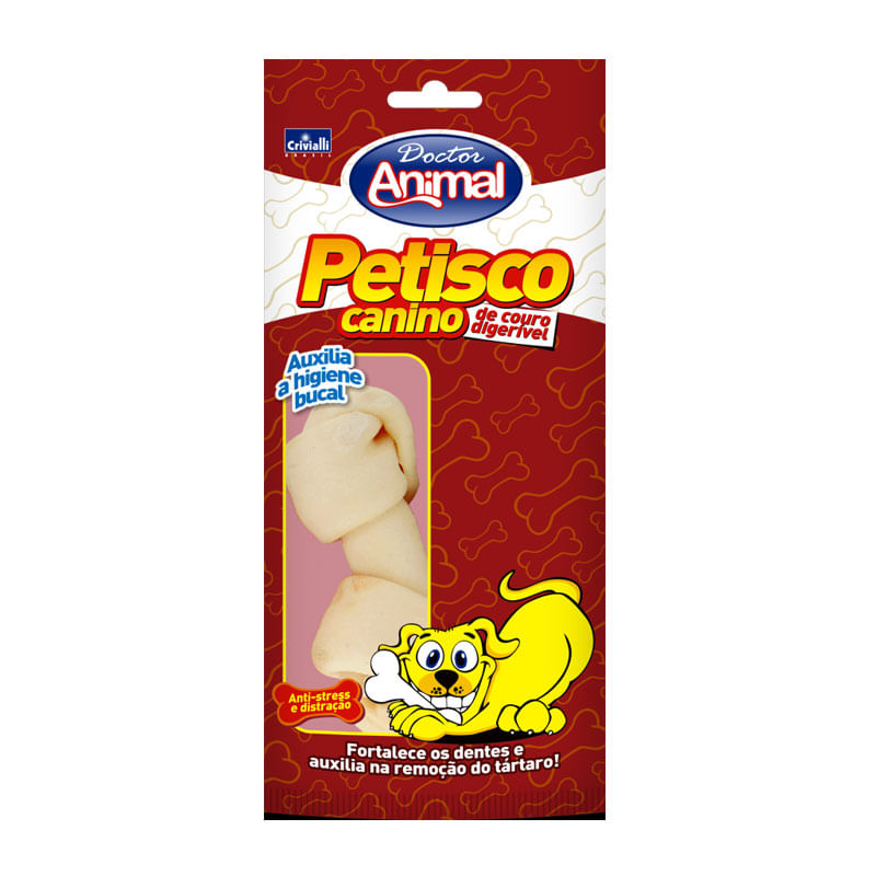 Ossinho Canino Dr. Animal Saquinho 4 a 5 meses 4un