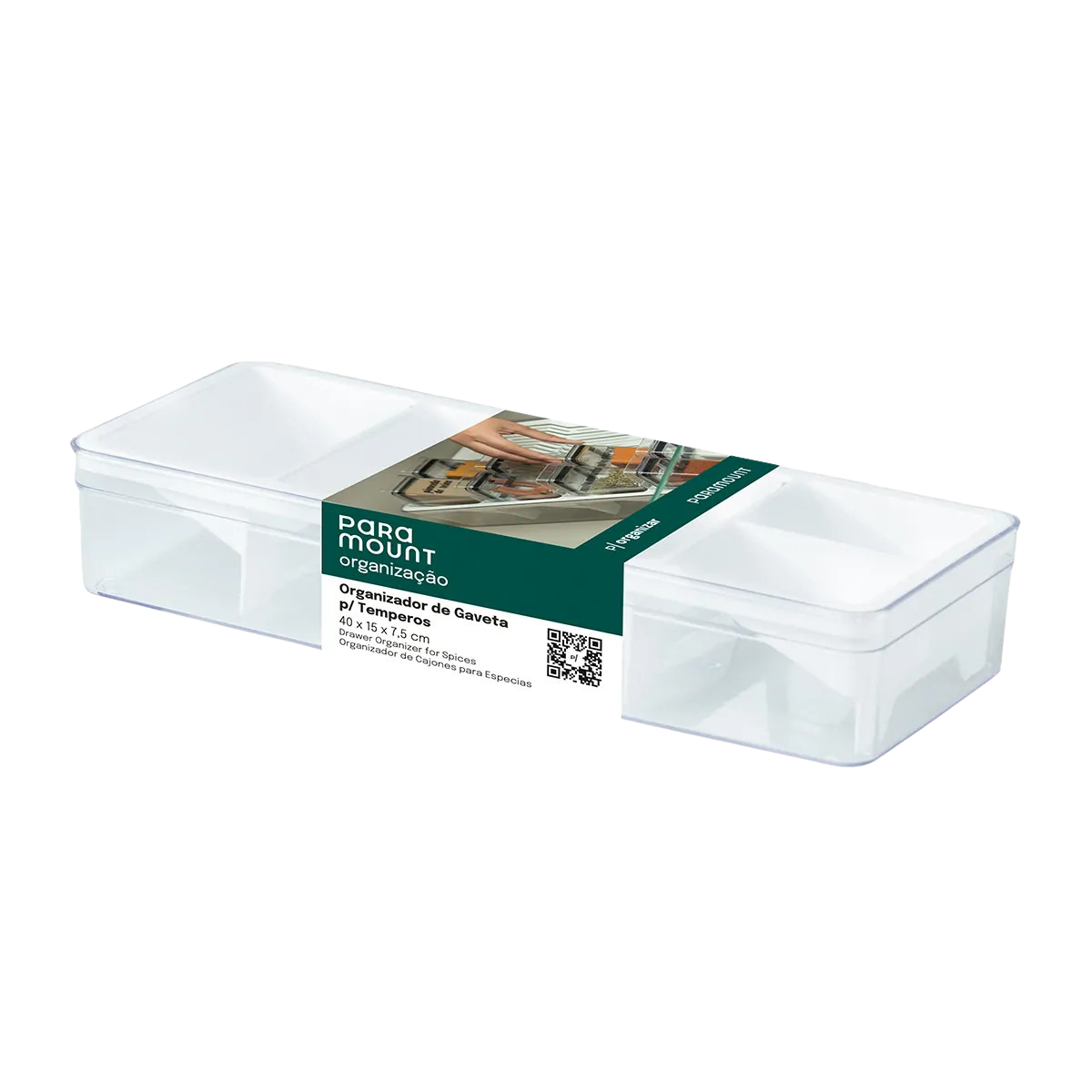Organizador de Gaveta Para Temperos - 40x15x7,5cm