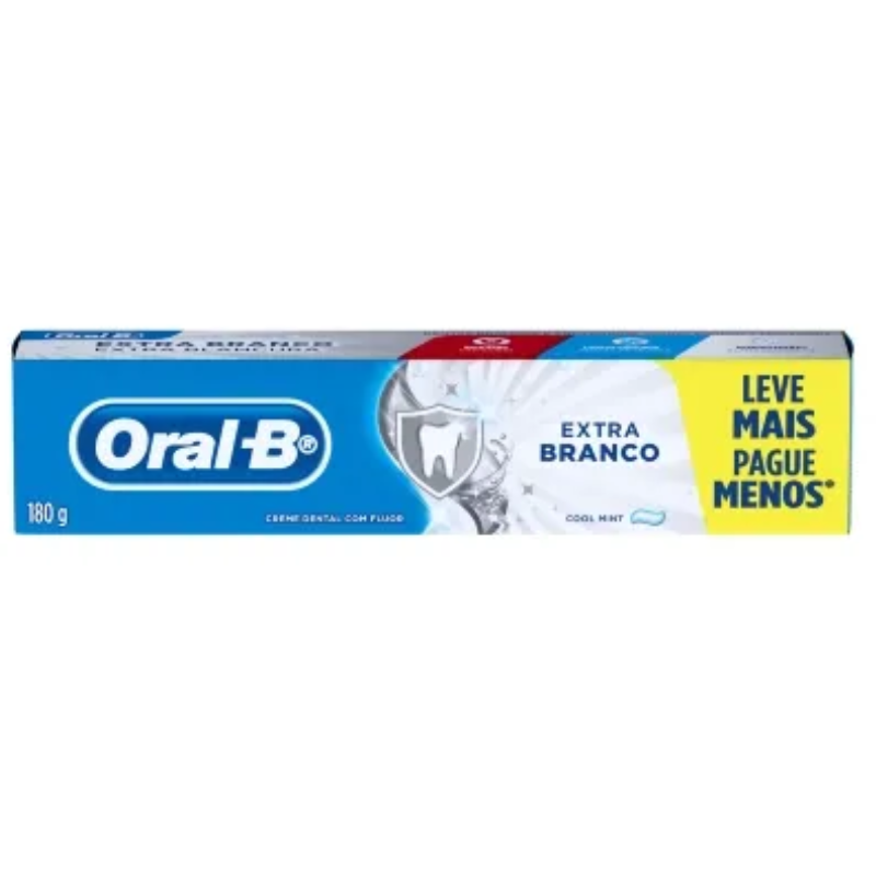 Creme Dental Extra Branco 180g Oral B