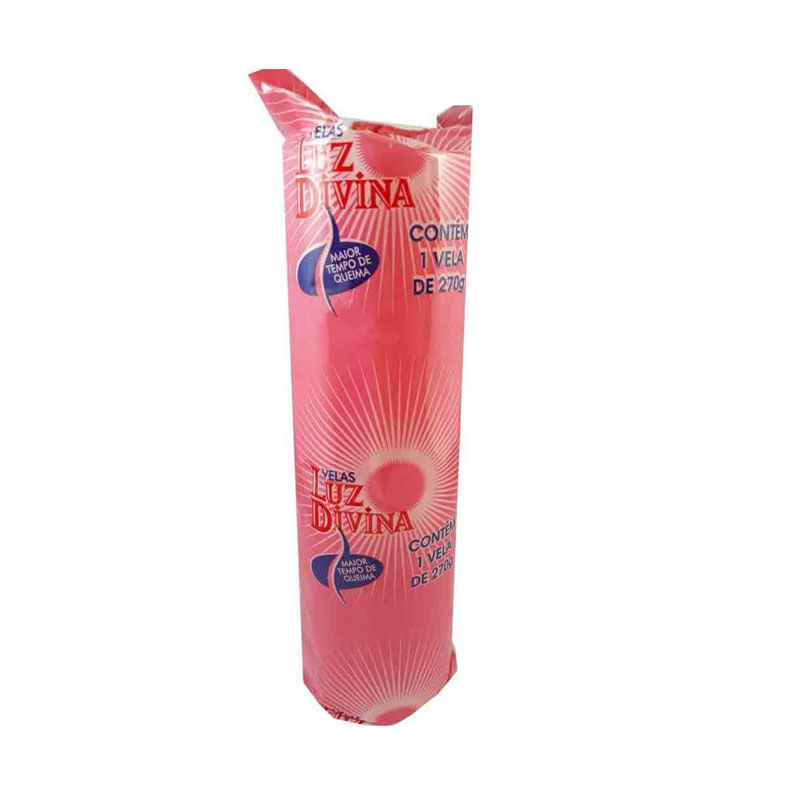 Vela Guanabara 7 Dias Luz Divina 270g Rosa 