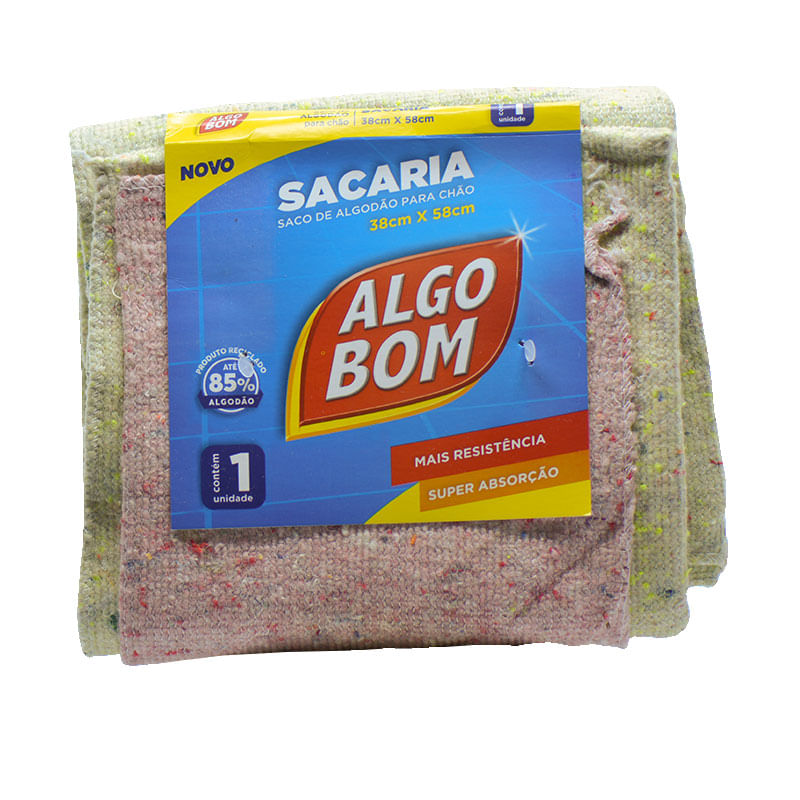 Pano de Chão Saco Algobom 38X58cm Colorido