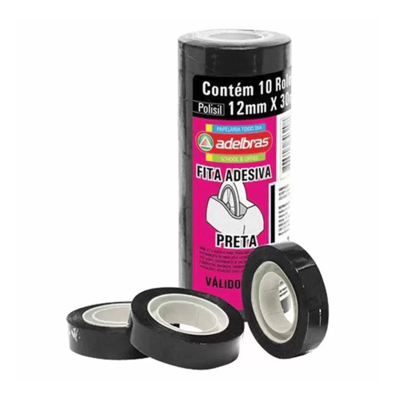 Durex Aldebras 12mmx10m Preto