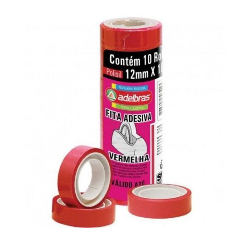 Durex Aldebras 12mmx10m Vermelho