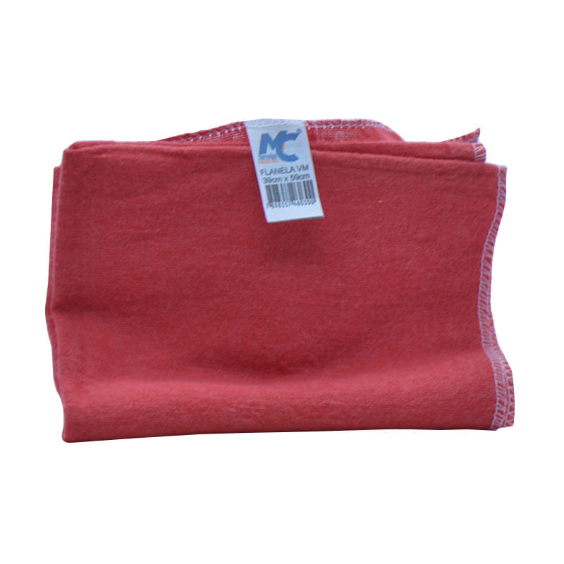 Flanela Mc Flanelas 39x59  Vermelha Média
